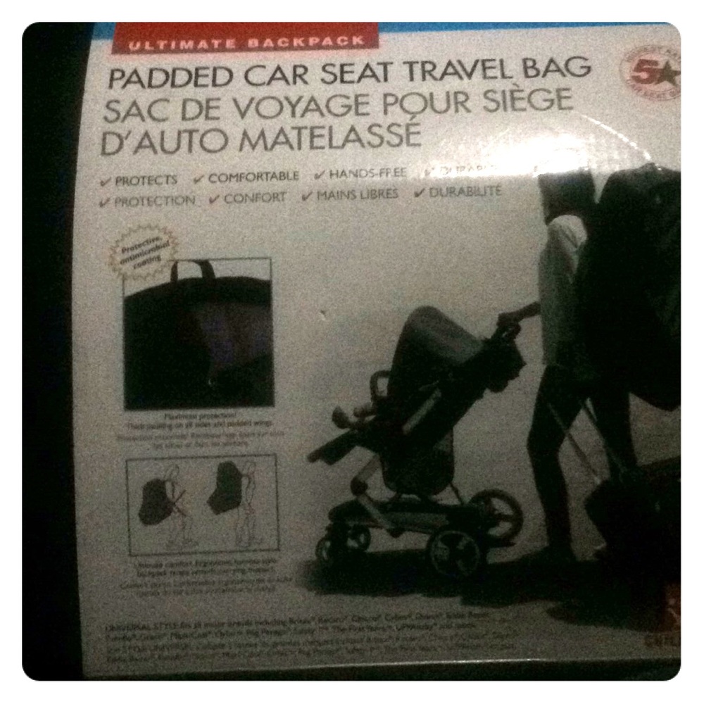 Ultimate Backpack Padded Car Seat Travel Bag